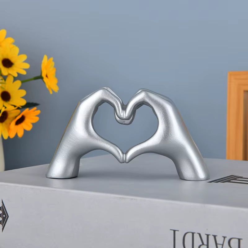 Heart Hand Statue