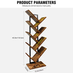 9-Tier Tree Floor Standing Bookshelf