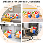 Set of 4 Decorative Double-sided Throw Pillows